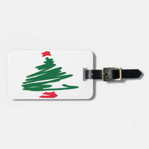 Christmas Tree Luggage Tag
