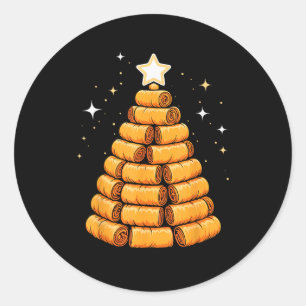 Christmas Tree Luma Filino Spring Rolls Classic Round Sticker