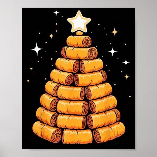 Christmas Tree Luma Filino Spring Rolls  Poster (Front)