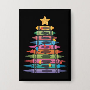Christmas Tree Made of Crayons School Teacher Life