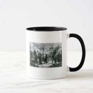 Christmas tree market in the Augustusplatz Mug