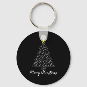 Christmas Tree Matching Family Santa Claus Holiday Key Ring
