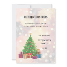 Christmas Tree Merry Christmas Card