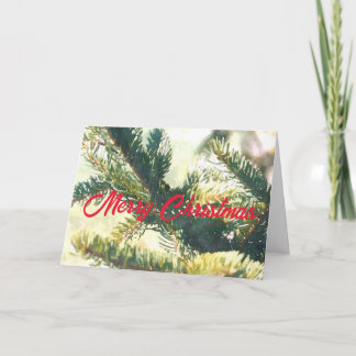 CHRISTMAS TREE MERRY CHRISTMAS CARD