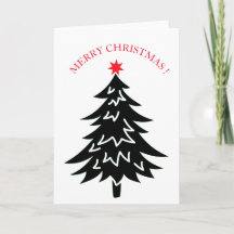 CHRISTMAS TREE MERRY CHRISTMAS CARD