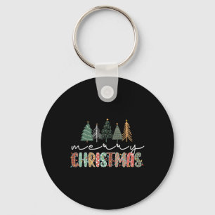 Christmas Tree Merry Christmas For Women Girls  Key Ring