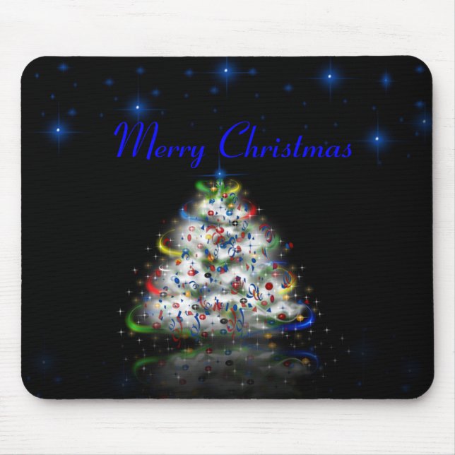 Christmas Tree Merry Christmas  Mousepad (Front)