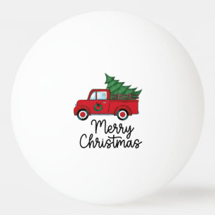 Christmas tree Merry Christmas Ping Pong Ball