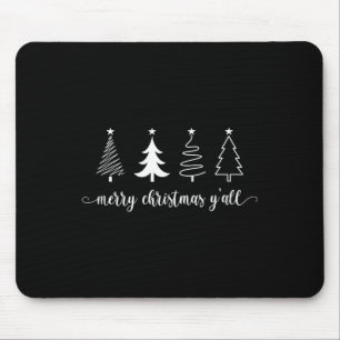 Christmas Tree Merry Christmas Y'all Cute Women's Mouse Pad