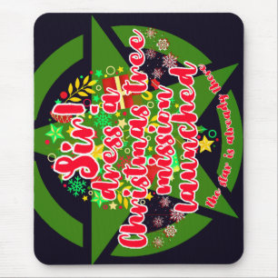 Christmas tree, mission, army mouse pad