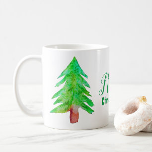 Christmas tree modern funky colours coffee mug