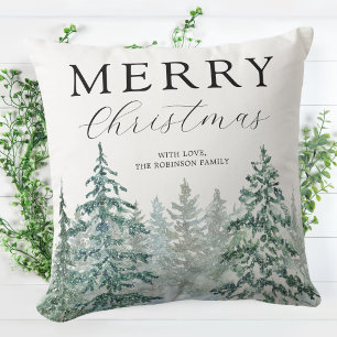 Christmas Tree Modern Holiday Cushion