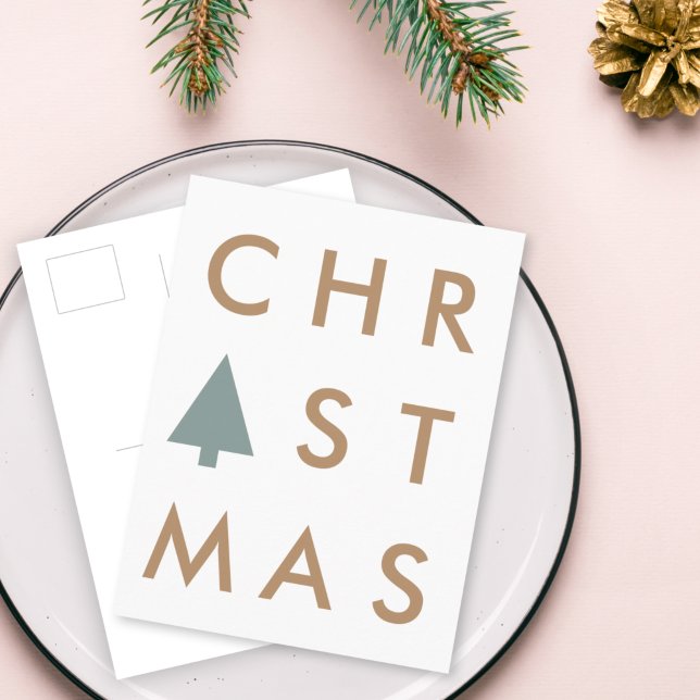 Christmas Tree | Modern Minimalist Scandinavian Postcard (Creator Uploaded)