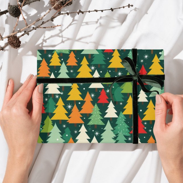  Christmas tree Modern wrapping paper Pattern (Creator Uploaded)
