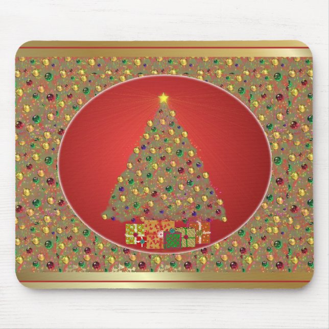 Christmas Tree Mouse Pad (Front)