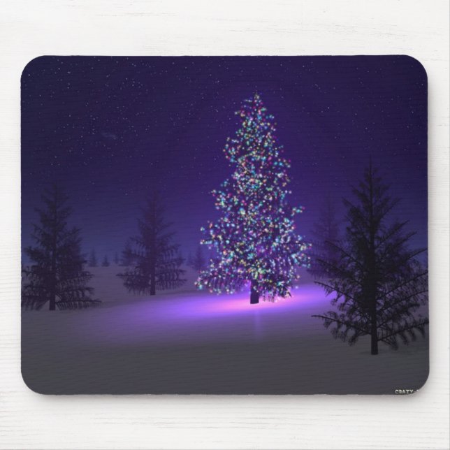 Christmas Tree Mouse Pad (Front)