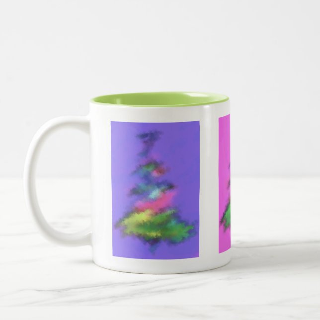 Christmas Tree Mug Green Interior (Left)