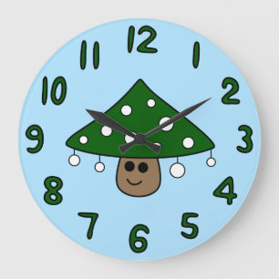 Christmas Tree Mushroom Clock