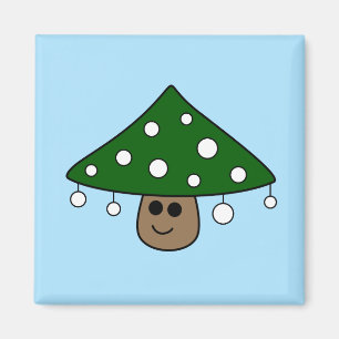Christmas Tree Mushroom Magnet
