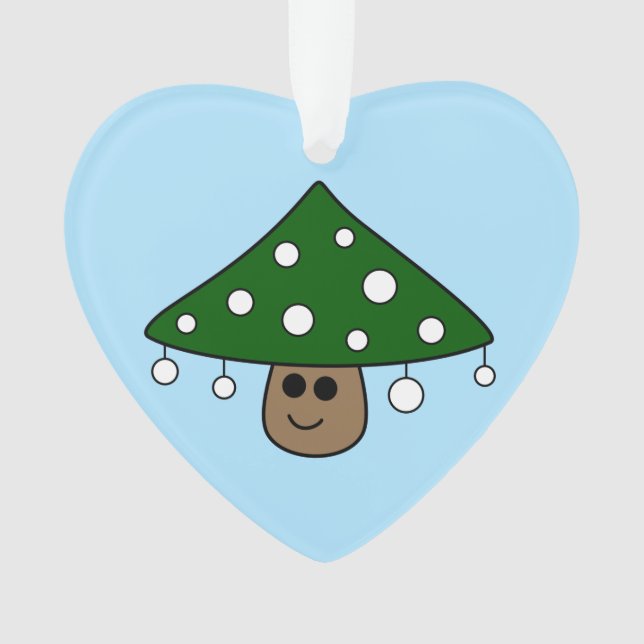 Christmas Tree Mushroom Ornament (Front)