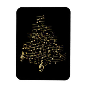 Christmas Tree Music Note Musician Mother Gift Magnet