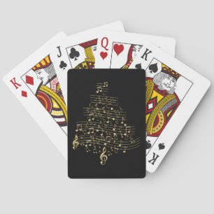 Christmas Tree Music Note Musician Mother Gift Playing Cards