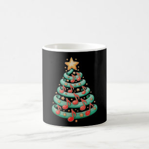 Christmas Tree Musical Notes Song Musician Xmas Coffee Mug