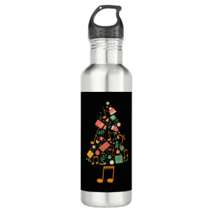 Christmas Tree Musician Composer Music Director 710 Ml Water Bottle