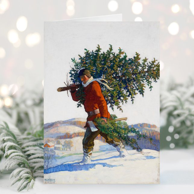 Christmas Tree |  N.C. Wyeth Holiday Card (Creator Uploaded)