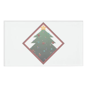 Christmas Tree Name Tag