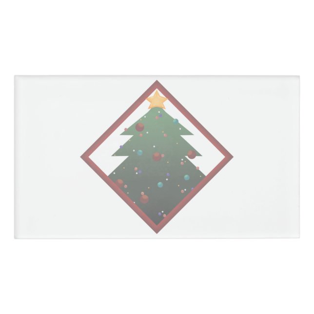 Christmas Tree Name Tag (Front)
