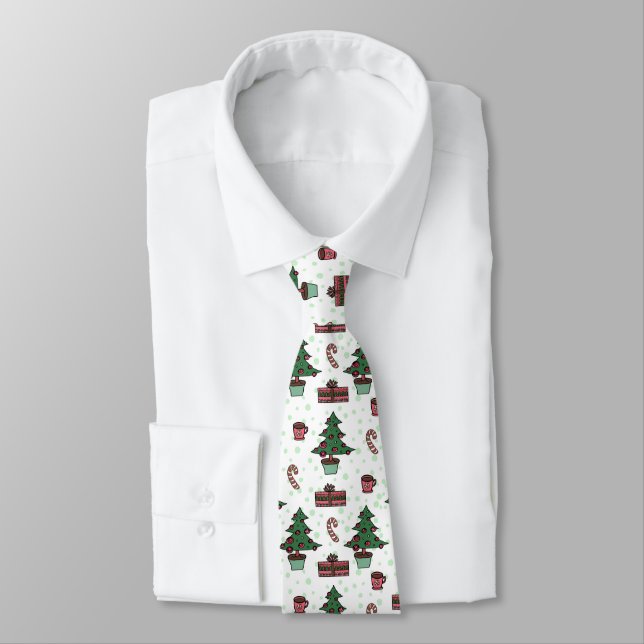 Christmas Tree Neck Tie (Tied)