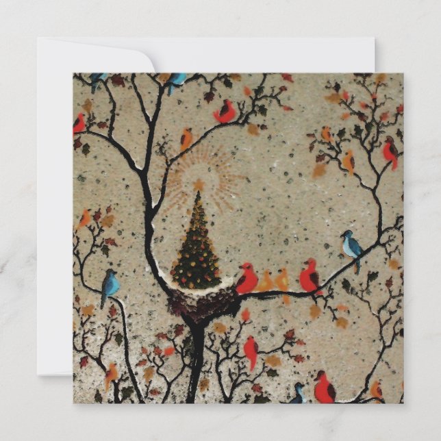 Christmas Tree Nest ~  Invitations (Front)