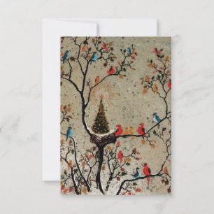 Christmas Tree Nest ~  Invitations