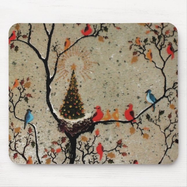 Christmas Tree Nest ~ Mousepad (Front)