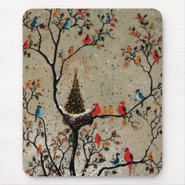 Christmas Tree Nest ~ Mousepad (Front)
