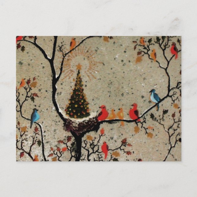 Christmas Tree Nest ~ Postcard (Front)