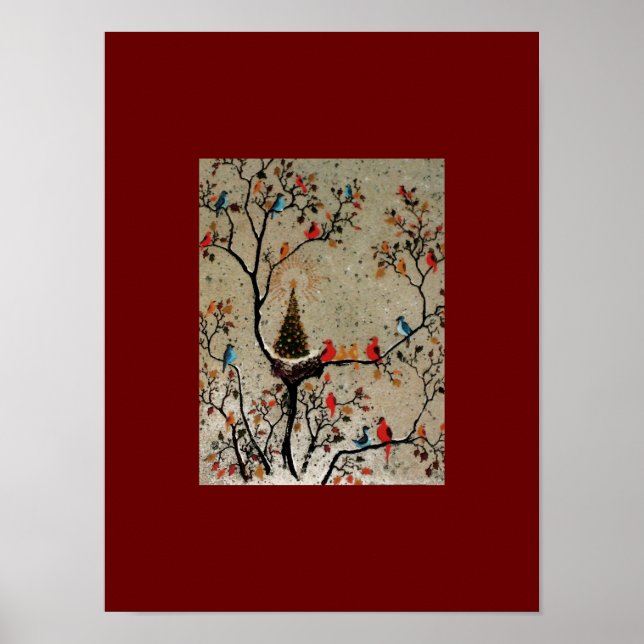 Christmas Tree Nest ~ Print / Poster (Front)