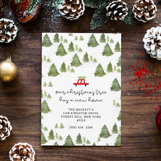 Christmas Tree New Home Moving Announcement (Creator Uploaded)