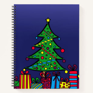 Christmas tree notebook