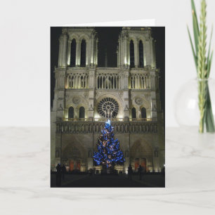 Christmas Tree Notre Dame Holiday Card