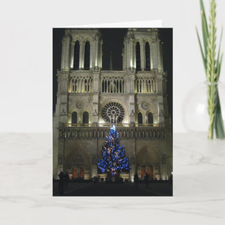 Christmas Tree Notre Dame Holiday Card