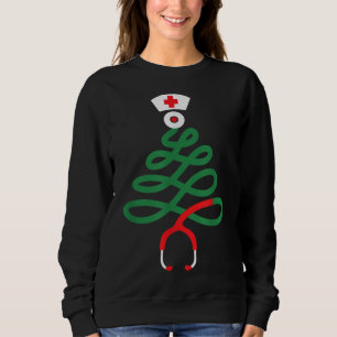 Christmas Tree Nursing Funny Nurse RN LPN Squad Gi Sweatshirt