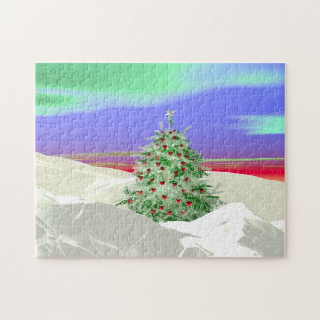 Christmas Tree of Hearts Jigsaw Puzzle (Horizontal)