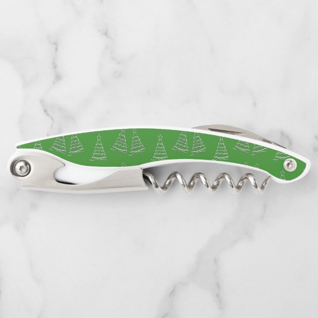 Christmas tree on green  corkscrew (Front)