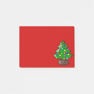 Christmas Tree on Red Post It Note