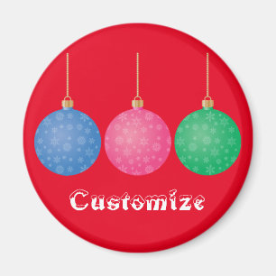 Christmas Tree Ornament Balls Thunder_Cove Magnet