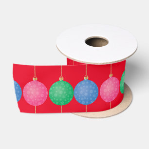 Christmas Tree Ornament Balls Thunder_Cove Satin Ribbon