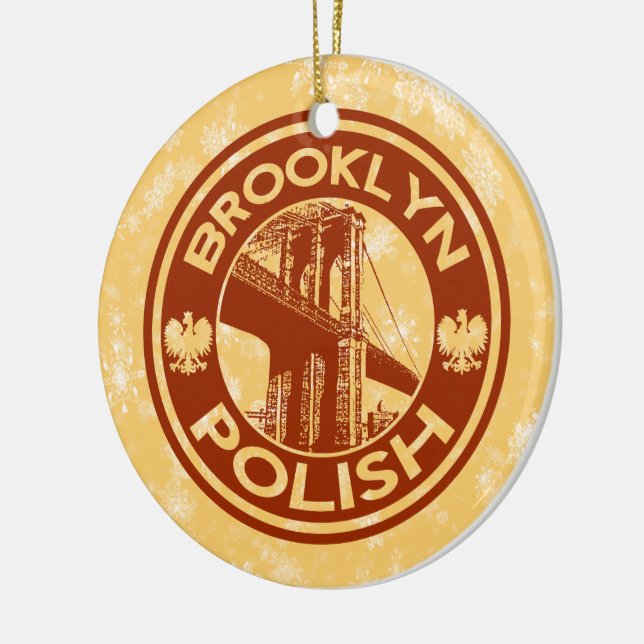 Christmas Tree Ornament Brooklyn Polish American (Left)