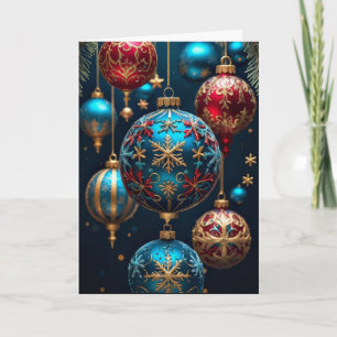 Christmas Tree Ornaments Christmas Card